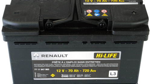 Baterie Renault Hi-Life 70Ah 720A 12V 7711947965