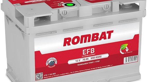 Baterie Rombat Efb Start-Stop 70Ah 650A 57011