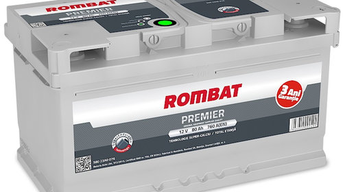 Baterie Rombat Premier 80Ah 760A 58023A0076RO