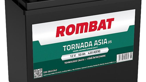 Baterie Rombat Tornada Asia 50Ah 420A 55036L0