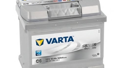 BATERIE VARTA 12V 52AH 520A SILVER DYNAMIC C6