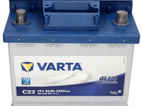 Baterie Varta Blue Dynamic C22 52Ah 470A 12V 5524000473132