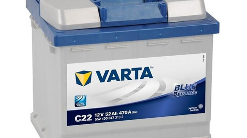 Baterie Varta Blue Dynamic C22 52Ah 470A 12V 