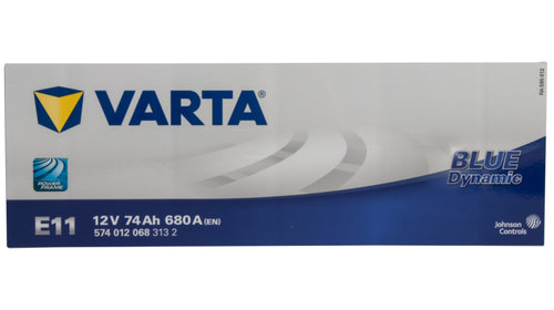Baterie Varta Blue Dynamic E11 74Ah 680A 12V 5740120683132
