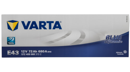 Baterie Varta Blue Dynamic E43 72Ah 680A 12V 5724090683132