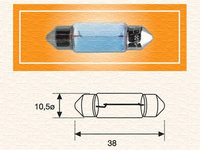 Bec 12V/5W C5W (TUBULAR) 10 buc - OEM - MAGNETI MARELLI: MAGC5W-12SET - W02606618 - ATENTIE! Acest produs nu este returnabil! - LIVRARE DIN STOC in 24 ore!!!