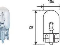 Bec 12V/5W W5W (STICLA) 10 buc - OEM - MAGNETI MARELLI: MAGW5W-12SET - W02605029 - ATENTIE! Acest produs nu este returnabil! - LIVRARE DIN STOC in 24 ore!!!