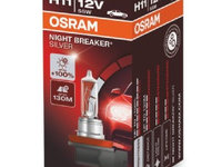 BEC 12V H11 55 W NIGHT BREAKER SILVER +100% OSRAM