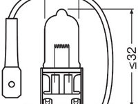 Bec 12v h3 55 w original blister 1 buc osram 10381