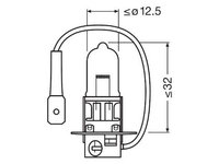 Bec 12v h3 55 w original blister 1 buc osram UNIVERSAL Universal #6 64151-01B