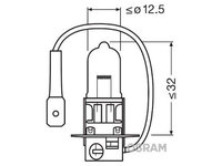 Bec 12v h3 55 w original osram UNIVERSAL Universal #6 64151