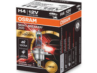 BEC 12V H4 60/55 W NIGHT BREAKER +200% OSRAM