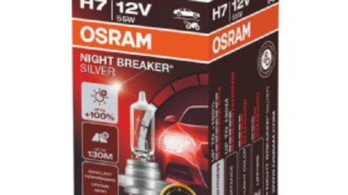 BEC 12V H7 55 W NIGHT BREAKER SILVER +100% OSRAM