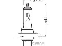 Bec 12v h7 55 w night breaker silver +100% osram UNIVERSAL Universal #6 64210NBS