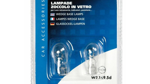 Bec 12V - W16W -16W soclu sticla W21x95d 2buc Lampa LAM58099