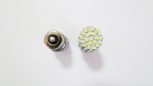 Bec 50 LED SMD tip stop pe frana BA15S 24V (p