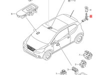 Bec alarma 1K0919238A Vw Passat B7 2.0 TDI 2012 CFFB OEM 1K0919238A