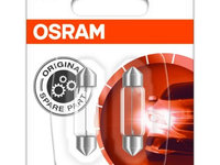 Bec ambalaj blister 2buc C5W 12V 5W SV85-8 conducta Standard IVECO DAILY III DAILY IV DAILY LINE DAILY TOURYS DAILY V DAILY VI MASSIF MAN TGE MERCEDES 124 A124 01.68- OSRAM OSR6418-02B