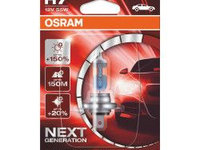 Bec auto far halogen Osram H7 Night Breaker Laser Next Gen +150 55W 12V PX26D blister 1buc