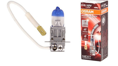 Bec auto H3 OSRAM Night breaker laser 12V, 55