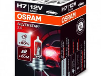 Bec Auto Halogen compatibil cu far Osram SILVERSTAR 2.0 64210SV2 H7 12V 55W
