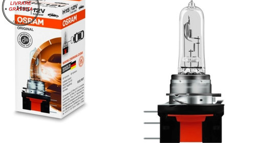 Bec Auto Halogen far Osram 64176 H15 12V 15/55W- livrare gratuita