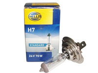 Bec auto halogen HELLA H7 24V, 70W, Px26d, 8GH007157241, 1 buc.