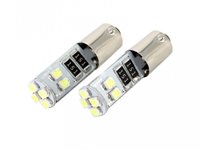 Bec auto led SMD Carguard 12V 0.5W Ba9s T8.5 , bord si pozitie, 2 buc