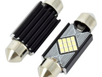 Bec Auto Led Sofit 11 X 31 2016 Cu 9 SMD Alb 12V CanBus JSUN27 ( Pret Pe Set ) 170221-8