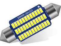 Bec auto LED SOFIT 11X31 3014 cu 21 SMD ALB 12V CANBUS JSUN23 ( pret pe set )