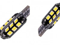 Bec auto LED T10 2835 cu 24 SMD 5W ALB 12V CANBUS ( pret pe bucata ) AL-090221-15