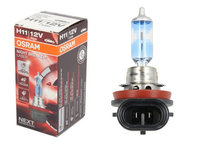 Bec auto OSRAM H11 12V, 55W, Night Breaker Laser, 1350lm, cu pana 150% mai multa lumina, culoare temperatura 3750K, PGJ19-2, 64211NL, 1 buc.