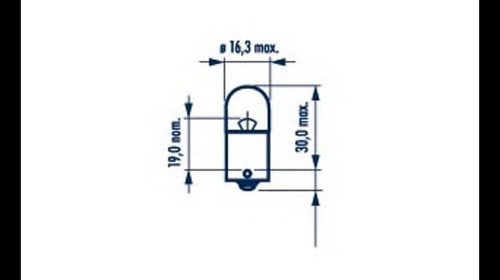 BEC AUXILIAR 12V R10W SET 10 BUC NARVA