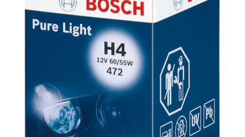 Bec Bosch H4 P43T 12V 60/55W Pure Light 1 987