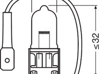 BEC CAMION 24V H3 70 W ORIGINAL OSRAM IS-5145