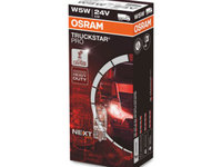 Bec Camion 24v W5w Truckstar Pro +100% Set 10 Buc Osram Ams-Osram Cod:2845tsp