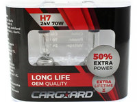 Bec Carguard H7 24V 70W +50% Long Life Set 2 Buc BHA044