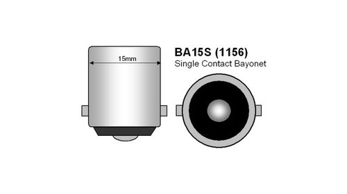 Bec cireasa 3W COB BA15S lumina alba 12V ( Tip vechi Simetric) ERK AL-TCT-3209