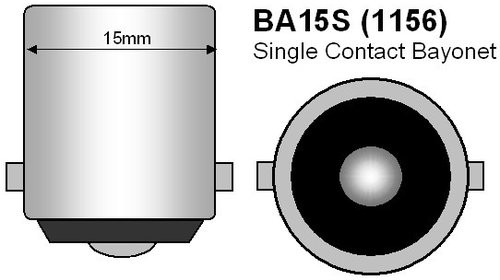 Bec cireasa 3W COB BA15S lumina rosie 12V ( Tip vechi SIMETRIC ) AL-030418-6