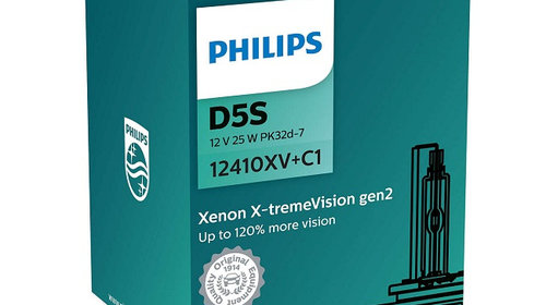 Bec D5S PHILIPS 99ZS328P, 12V, 25W, Xenon X-tremeVision gen2, P32d-2, ECE, 1 buc.
