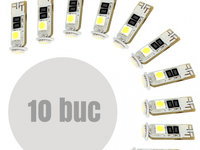 Bec de pozitie LED SMD Canbus T10 W2.1x9.5 12V 3W (W3W) , set 10 buc.