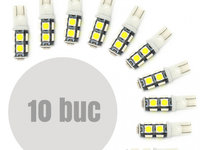 Bec de pozitie LED SMD T10 W2.1x9.5 12V 2.25W (W3W) , set 10 buc.