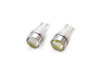 Bec de pozitie tip LED , T10 W2.1x9.5 W5W, 12V , 3xCOB, cu lupa , culoare alb , AMIO, set 2 buc