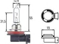 Bec, far de lucru AUDI ALLROAD (4BH, C5) (2000 - 2005) HELLA 8GH 008 357-001 piesa NOUA