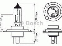 Bec far faza lunga 1 987 302 049 BOSCH pentru Alfa romeo 33 Alfa romeo 75 Alfa romeo 90 Alfa romeo 164 Alfa romeo 168 Alfa romeo Arna Alfa romeo Spider Bmw Seria 5 Bmw Seria 7 Mercedes-benz 190