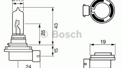 Bec far faza lunga 1 987 302 082 BOSCH pentru