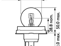 Bec far faza lunga 13620C1 PHILIPS pentru Mercedes-benz Lkln2 Mercedes-benz Ng