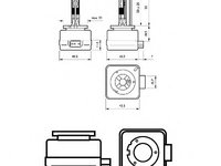 Bec far faza lunga 85409VIC1 PHILIPS pentru Man Tgx