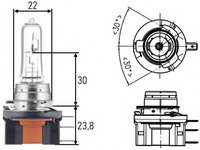 Bec far faza lunga 8GJ 168 119-241 HELLA