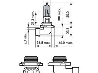 Bec far faza lunga 9005WVUB1 PHILIPS pentru Alfa romeo Spider Mitsubishi Asx Mitsubishi Rvr Mitsubishi Outlander Fiat Doblo Land rover Freelander Land rover Lr2 Mitsubishi Galant Mitsubishi Lancer Mitsubishi 3000 Honda Nsx Nissan X-trail Nissan Maxim